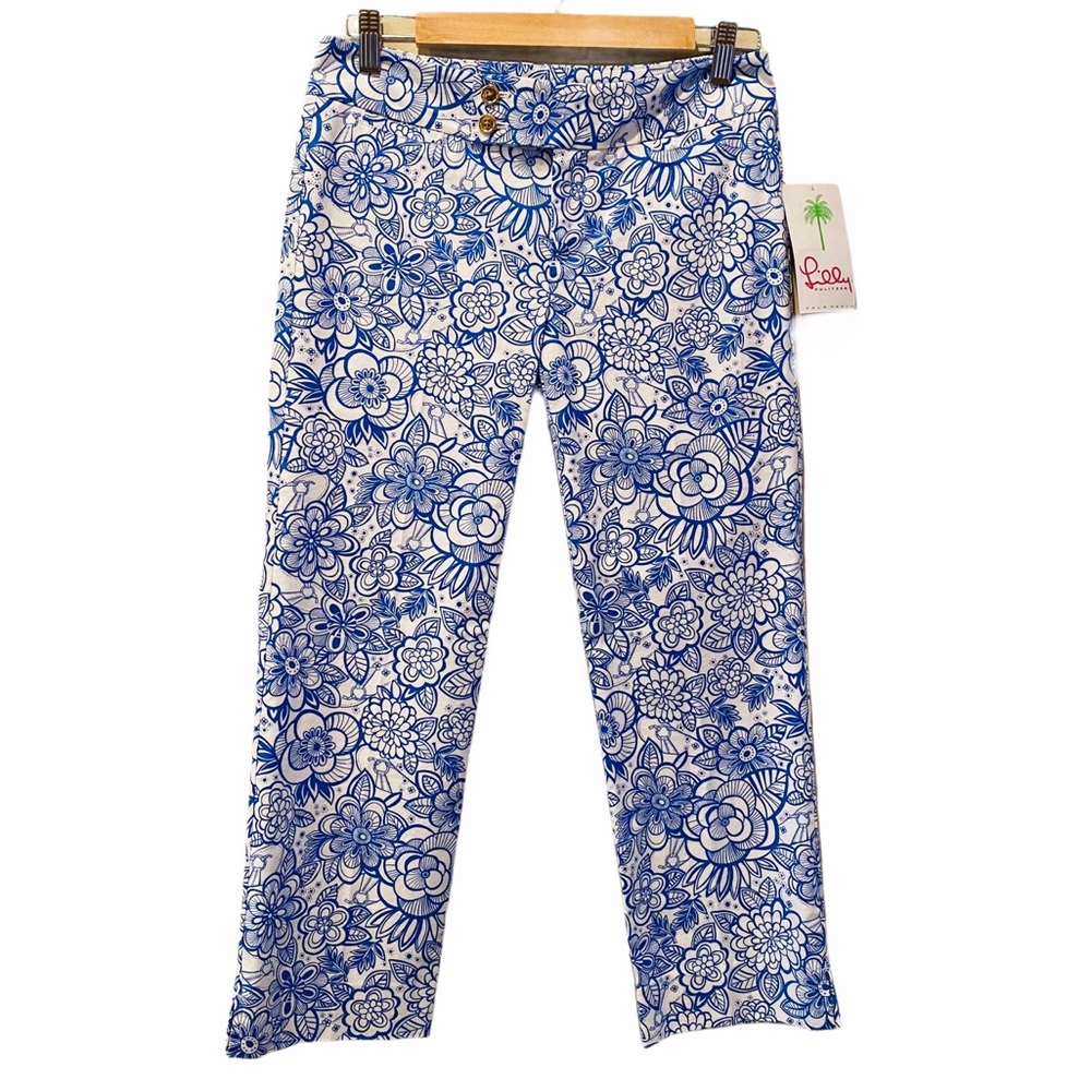 LILLY PULITZER Palm Beach Fit Capri Starry Blue 2